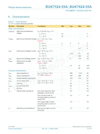 BUK7624-55A Datasheet Pagina 6