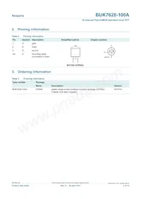 BUK7628-100A/C Datasheet Page 2
