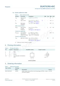 BUK763R6-40C Datasheet Page 2