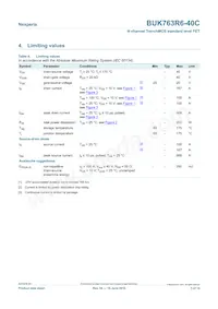BUK763R6-40C Datasheet Page 3