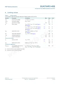 BUK764R3-40B Datasheet Page 4