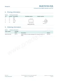 BUK78150-55A Datasheet Page 2