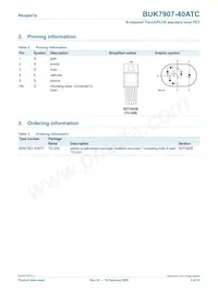 BUK7907-40ATC Datasheet Page 2