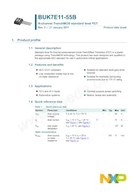 BUK7E11-55B Datasheet Page 2