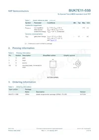 BUK7E11-55B Datasheet Page 3