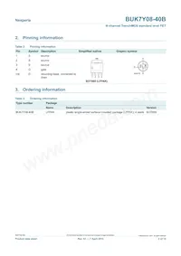 BUK7Y08-40B/C Datasheet Page 2
