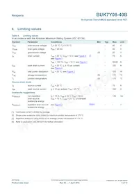 BUK7Y08-40B/C Datasheet Page 3