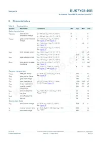 BUK7Y08-40B/C Datasheet Page 6