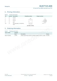 BUK7Y25-40B/C Datasheet Page 2