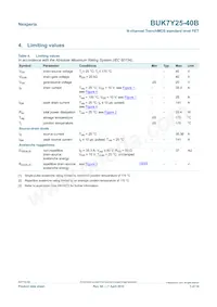 BUK7Y25-40B/C Datasheet Page 3