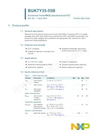 BUK7Y35-55B Datasheet Page 2