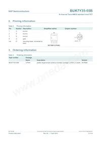 BUK7Y35-55B Datasheet Page 3