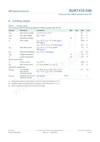 BUK7Y35-55B Datasheet Page 4