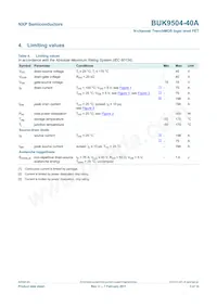 BUK9504-40A Datasheet Page 4