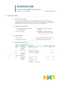 BUK9509-40B Datasheet Page 2