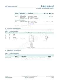 BUK9509-40B Datasheet Page 3