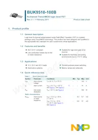 BUK9510-100B Datasheet Page 2