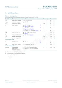 BUK9512-55B Datasheet Page 4