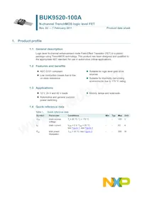 BUK9520-100A Datasheet Page 2
