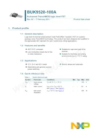 BUK9520-100A Datasheet Pagina 2