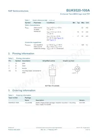 BUK9520-100A Datasheet Page 3