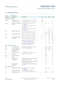 BUK9520-100A Datasheet Pagina 6