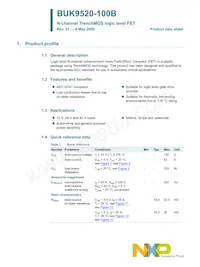 BUK9520-100B Datasheet Pagina 2