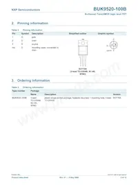 BUK9520-100B Datasheet Page 3
