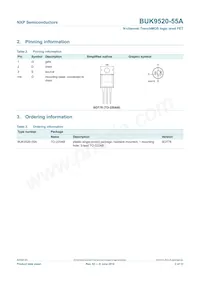 BUK9520-55A Datasheet Page 3