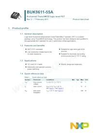 BUK9611-55A Datasheet Page 2