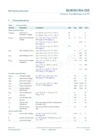 BUK961R4-30E Datasheet Page 7