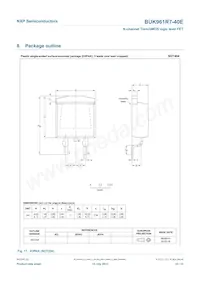 BUK961R7-40E Datasheet Page 11