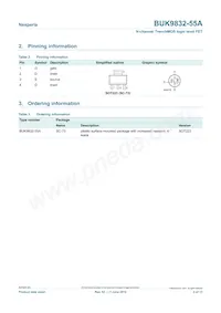 BUK9832-55A Datasheet Page 2