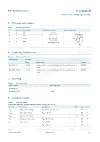 BUK9880-55/CUF Datasheet Page 3