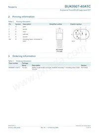 BUK9907-40ATC Datasheet Page 2