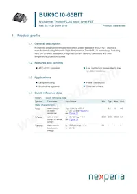 BUK9C10-65BIT Datasheet Cover