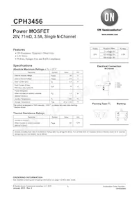 CPH3456-TL-H Datasheet Cover