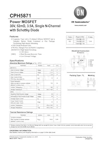 CPH5871-TL-W Datasheet Cover