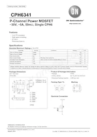 CPH6341-TL-E Datasheet Cover
