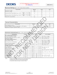 DMG2301U-7 Datasheet Pagina 2