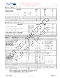 DMG7401SFG-13 Datasheet Page 2