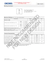 DMG7702SFG-13 Datasheet Page 2