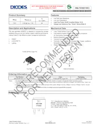 DMJ70H601SK3-13 Datasheet Cover
