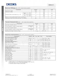 DMN63D1L-7 Datasheet Page 2