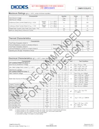 DMP21D5UFD-7 Datasheet Page 2