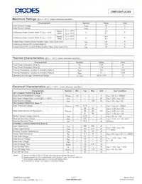 DMP2541UCB9-7 Datasheet Pagina 2