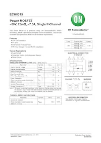 ECH8315-TL-W Datasheet Cover