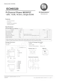 ECH8320-TL-H Datasheet Cover
