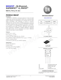 FCH041N65F-F155 Datasheet Cover