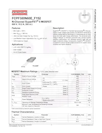 FCPF380N60E-F152 Datenblatt Cover